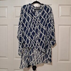 Blouse with Asymmetrical hem